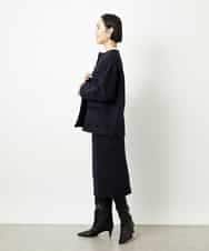 FMHDD02260 MICHEL KLEIN(ミッシェルクラン) [セットアップ対応]ファンシーツイードタイトスカート グレー