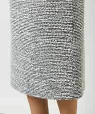 FMHDD02260 MICHEL KLEIN(ミッシェルクラン) [セットアップ対応]ファンシーツイードタイトスカート グレー