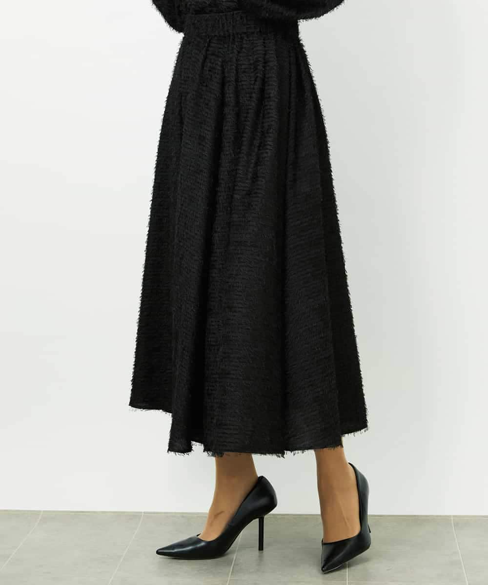 FMHDD03250 MICHEL KLEIN(ミッシェルクラン) [セットアップ対応/コージーボトム]ギャザースカート ブラック