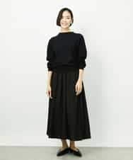 FMHDD03250 MICHEL KLEIN(ミッシェルクラン) [セットアップ対応/コージーボトム]ギャザースカート ブラック