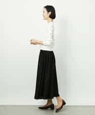 FMHDD03250 MICHEL KLEIN(ミッシェルクラン) [セットアップ対応/コージーボトム]ギャザースカート ブラック