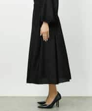 FMHDD03250 MICHEL KLEIN(ミッシェルクラン) [セットアップ対応/コージーボトム]ギャザースカート ブラック