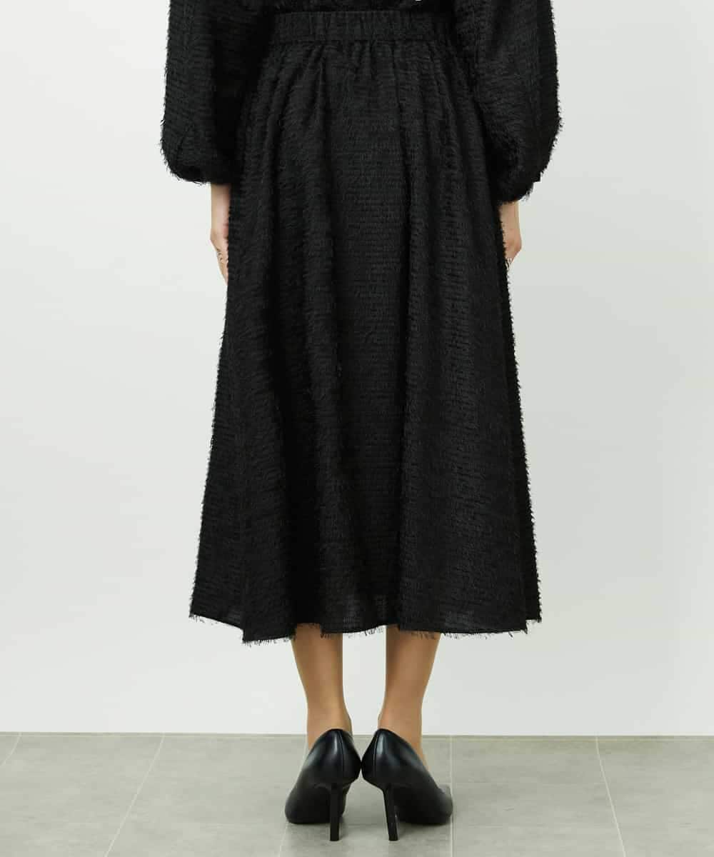 FMHDD03250 MICHEL KLEIN(ミッシェルクラン) [セットアップ対応/コージーボトム]ギャザースカート ブラック