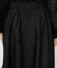 FMHDD03250 MICHEL KLEIN(ミッシェルクラン) [セットアップ対応/コージーボトム]ギャザースカート ブラック