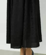 FMHDD03250 MICHEL KLEIN(ミッシェルクラン) [セットアップ対応/コージーボトム]ギャザースカート ブラック