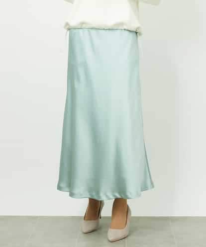 FMHDD04230 MICHEL KLEIN [コージーボトム]ヴィンテージサテンスカート
