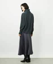 FMHDD04230 MICHEL KLEIN(ミッシェルクラン) [コージーボトム]ヴィンテージサテンスカート ライトブルー