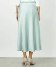 FMHDD04230 MICHEL KLEIN(ミッシェルクラン) [コージーボトム]ヴィンテージサテンスカート ライトブルー
