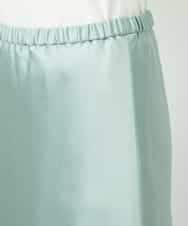 FMHDD04230 MICHEL KLEIN(ミッシェルクラン) [コージーボトム]ヴィンテージサテンスカート ライトブルー