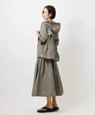 FMHDD05290 MICHEL KLEIN(ミッシェルクラン) [セットアップ対応/コージーボトム]ライトギャザースカート カーキ