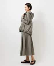 FMHDD05290 MICHEL KLEIN(ミッシェルクラン) [セットアップ対応/コージーボトム]ライトギャザースカート カーキ