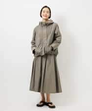 FMHDD05290 MICHEL KLEIN(ミッシェルクラン) [セットアップ対応/コージーボトム]ライトギャザースカート カーキ