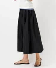 FMHDD05290 MICHEL KLEIN(ミッシェルクラン) [セットアップ対応/コージーボトム]ライトギャザースカート カーキ