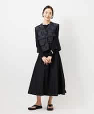 FMHDD05290 MICHEL KLEIN(ミッシェルクラン) [セットアップ対応/コージーボトム]ライトギャザースカート カーキ