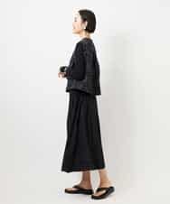 FMHDD05290 MICHEL KLEIN(ミッシェルクラン) [セットアップ対応/コージーボトム]ライトギャザースカート カーキ