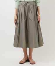 FMHDD05290 MICHEL KLEIN(ミッシェルクラン) [セットアップ対応/コージーボトム]ライトギャザースカート カーキ