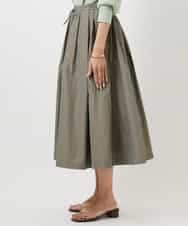 FMHDD05290 MICHEL KLEIN(ミッシェルクラン) [セットアップ対応/コージーボトム]ライトギャザースカート カーキ