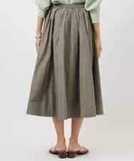 FMHDD05290 MICHEL KLEIN(ミッシェルクラン) [セットアップ対応/コージーボトム]ライトギャザースカート カーキ