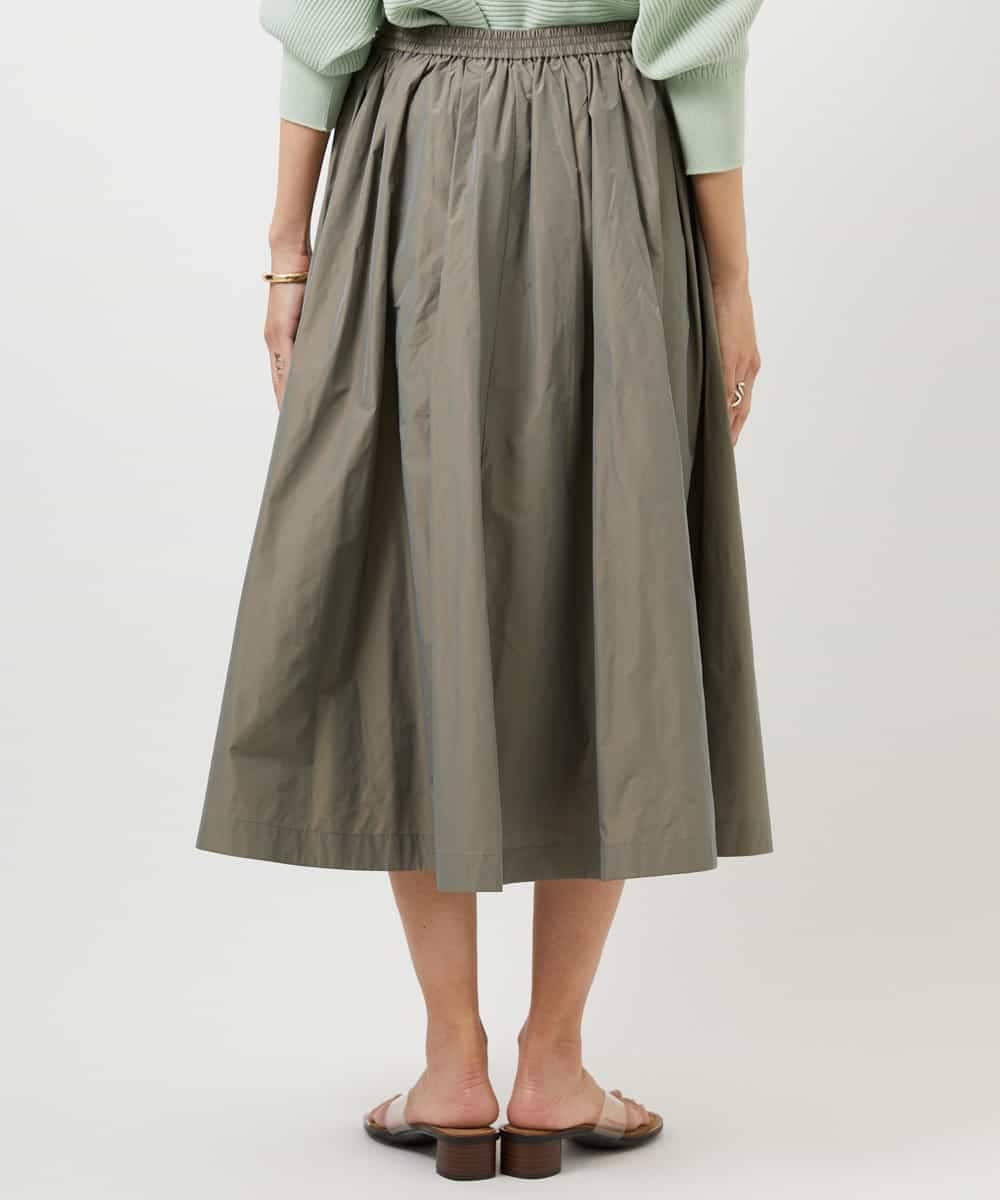 FMHDD05290 MICHEL KLEIN(ミッシェルクラン) [セットアップ対応/コージーボトム]ライトギャザースカート カーキ