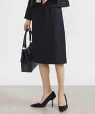 FMHDV01200 MICHEL KLEIN(ミッシェルクラン) [セットアップ対応]ファンシーツイードセミタイトスカート ネイビー(57)