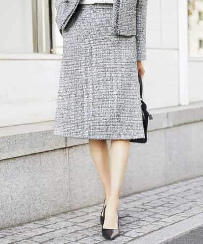 FMHDV01200  [セットアップ対応]ファンシーツイードセミタイトスカート