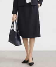 FMHDV01200 MICHEL KLEIN(ミッシェルクラン) [セットアップ対応]ファンシーツイードセミタイトスカート グレー(92)