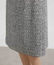 FMHDV01200 MICHEL KLEIN(ミッシェルクラン) [セットアップ対応]ファンシーツイードセミタイトスカート グレー(92)