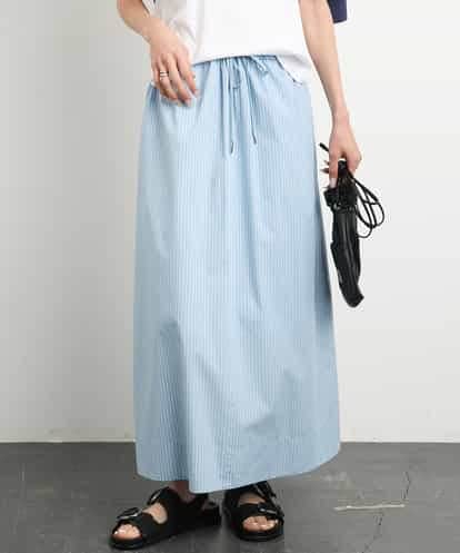 FMHGA09280 MICHEL KLEIN [セットアップ対応]ストライプストレートスカート