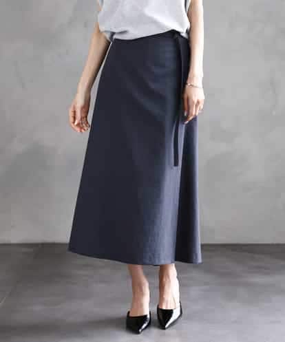 FMHGA11230 MICHEL KLEIN ベルト付きAラインスカート