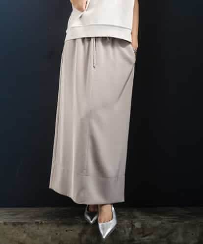 FMHGD03240 MICHEL KLEIN [リラックスボトム]ダルサテン Iラインスカート