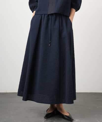 FMHGD05240 MICHEL KLEIN [セットアップ対応/リラックスボトム]ワッフルギャザースカート