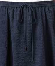 FMHGD05240 MICHEL KLEIN(ミッシェルクラン) [セットアップ対応/リラックスボトム]ワッフルギャザースカート ネイビー