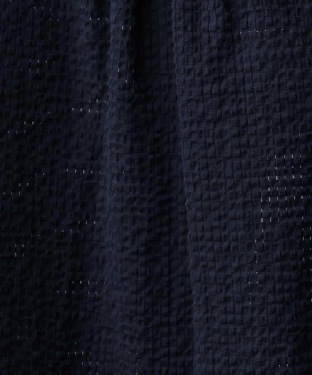 FMHGD05240 MICHEL KLEIN(ミッシェルクラン) [セットアップ対応/リラックスボトム]ワッフルギャザースカート ネイビー