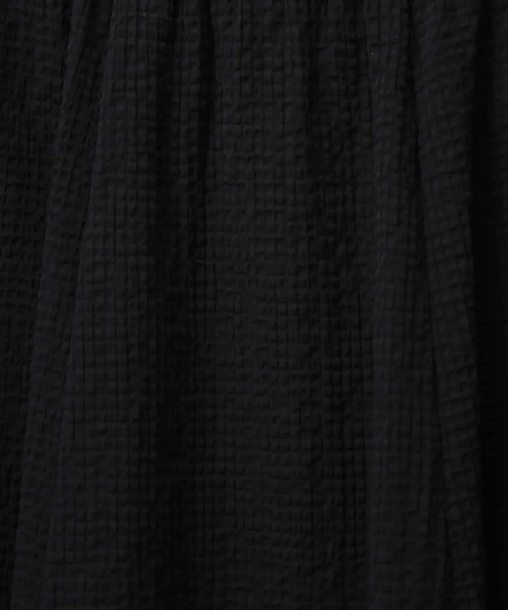 FMHGD05240 MICHEL KLEIN(ミッシェルクラン) [セットアップ対応/リラックスボトム]ワッフルギャザースカート ネイビー