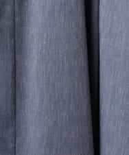 FMHGD08290 MICHEL KLEIN(ミッシェルクラン) デニムライクシャンブレー Aラインスカート ネイビー