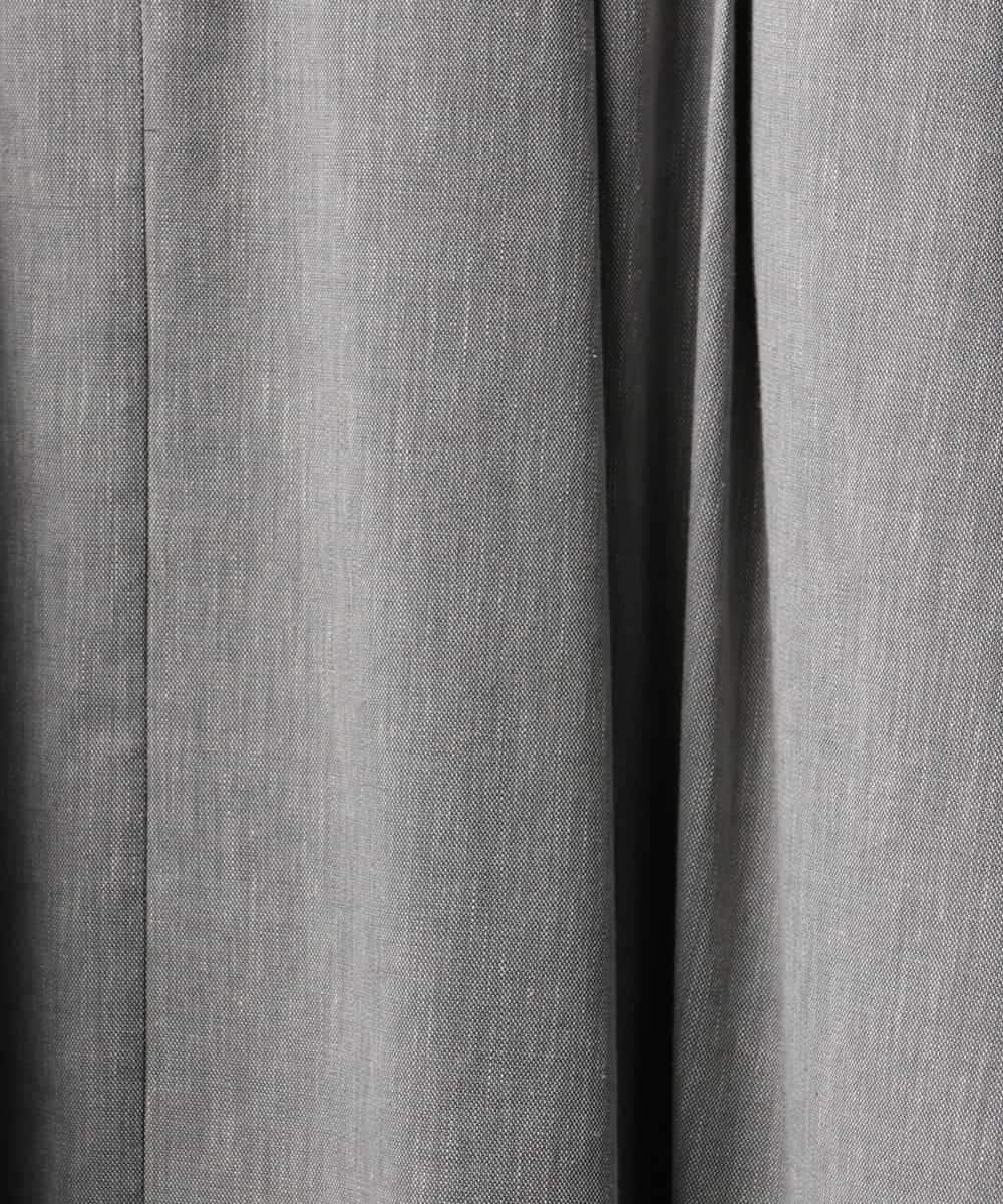 FMHGD08290 MICHEL KLEIN(ミッシェルクラン) デニムライクシャンブレー Aラインスカート ネイビー