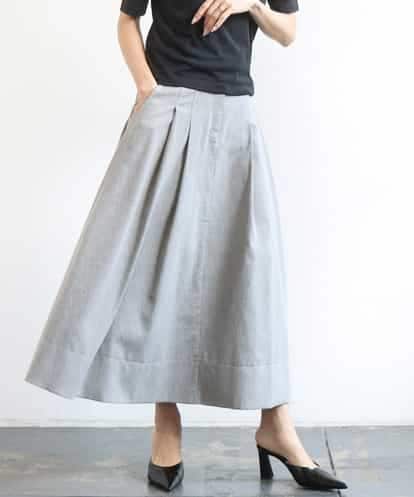 FMHGD08290 MICHEL KLEIN デニムライクシャンブレー Aラインスカート