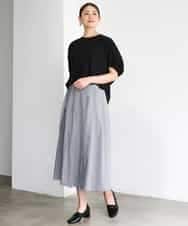 FMHGD12330 MICHEL KLEIN(ミッシェルクラン) [セットアップ対応]プリーツスカート カーキ