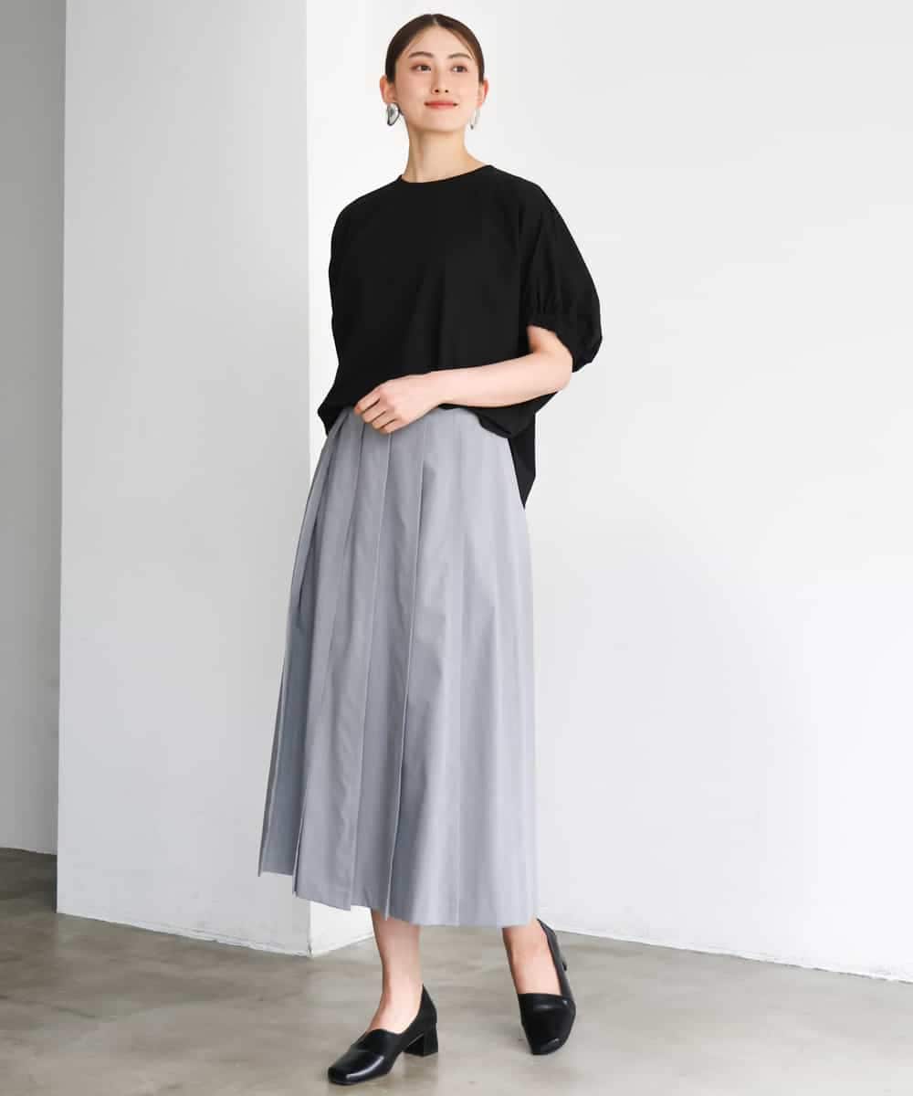 FMHGD12330 MICHEL KLEIN(ミッシェルクラン) [セットアップ対応]プリーツスカート カーキ