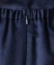 FMHGE10370 MICHEL KLEIN(ミッシェルクラン) [セットアップ対応]ライトワッフルタックフレアスカート ネイビー