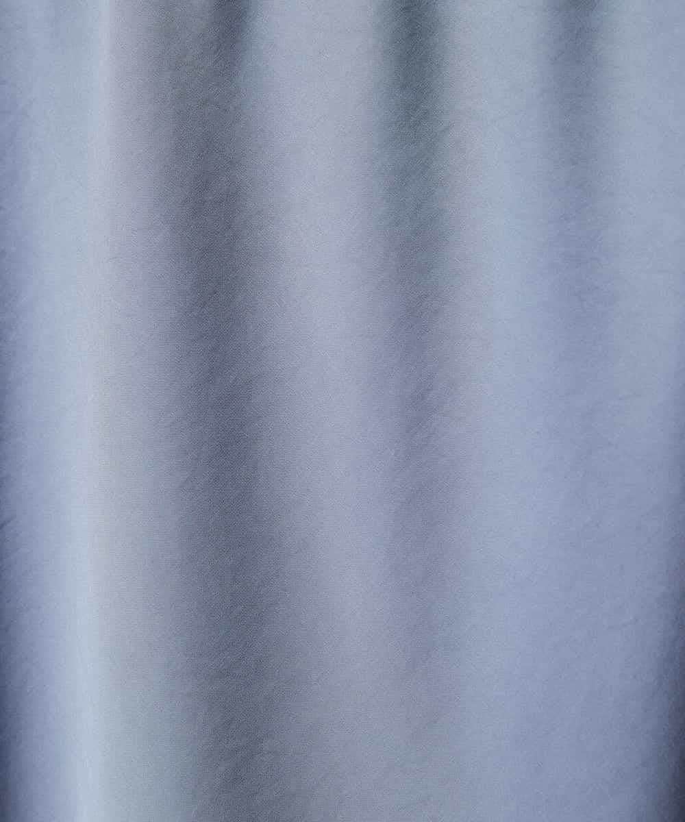 FMHGF10230 MICHEL KLEIN(ミッシェルクラン) ヴィンテージサテン ナロースカート ライトブルー