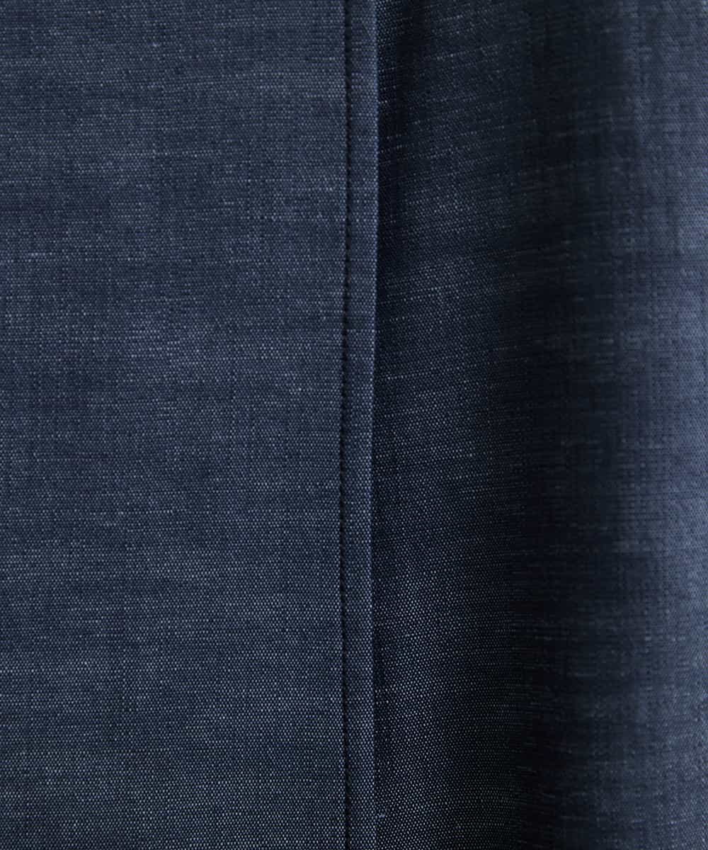 FMHGS35230 MICHEL KLEIN(ミッシェルクラン) デニムライクラップデザインキュロット（セットアップ対応） ネイビー(57)