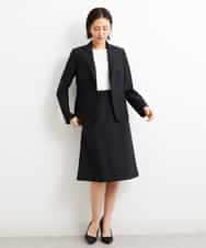 FMHGS42190 MICHEL KLEIN(ミッシェルクラン) [PLUS JACKET]バランサーキュラー(R)セミフレアスカート（セットアップ対応） ブラック(94)