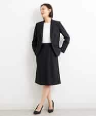 FMHGS42190 MICHEL KLEIN(ミッシェルクラン) [PLUS JACKET]バランサーキュラー(R)セミフレアスカート（セットアップ対応） ブラック(94)