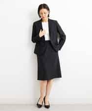 FMHGS42190 MICHEL KLEIN(ミッシェルクラン) [PLUS JACKET]バランサーキュラー(R)セミフレアスカート（セットアップ対応） ブラック(94)