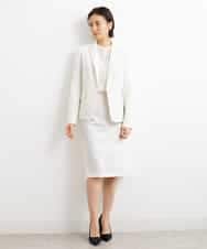 FMHGS42190 MICHEL KLEIN(ミッシェルクラン) [PLUS JACKET]バランサーキュラー(R)セミフレアスカート（セットアップ対応） ブラック(94)