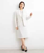 FMHGS42190 MICHEL KLEIN(ミッシェルクラン) [PLUS JACKET]バランサーキュラー(R)セミフレアスカート（セットアップ対応） ブラック(94)