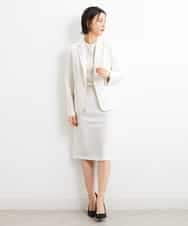 FMHGS42190 MICHEL KLEIN(ミッシェルクラン) [PLUS JACKET]バランサーキュラー(R)セミフレアスカート（セットアップ対応） ブラック(94)