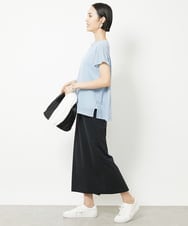 FMHGV32190 MICHEL KLEIN(ミッシェルクラン) ストレッチポンチストレートスカート グリーン(30)