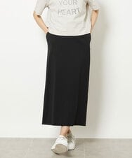 FMHGV32190 MICHEL KLEIN(ミッシェルクラン) ストレッチポンチストレートスカート グリーン(30)